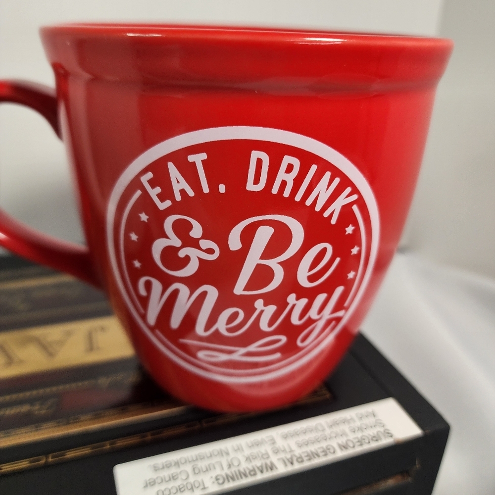 Collectors "Eat Drink and Be Merry" by Collins Coffee Tea Cup Mug